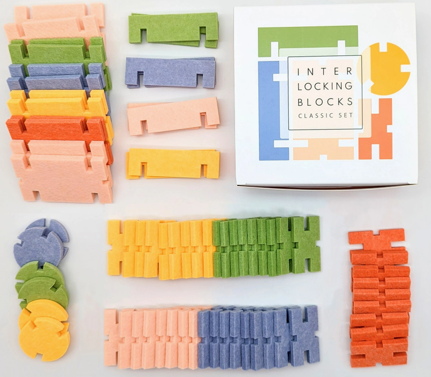Interlocking Felt Blocks