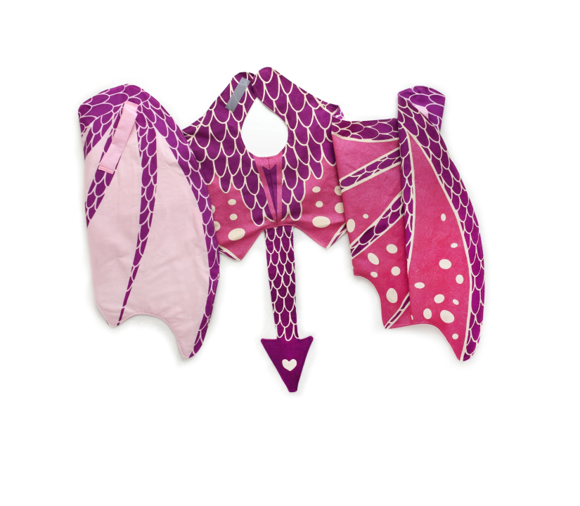 Pink Dragon Costume Wings
