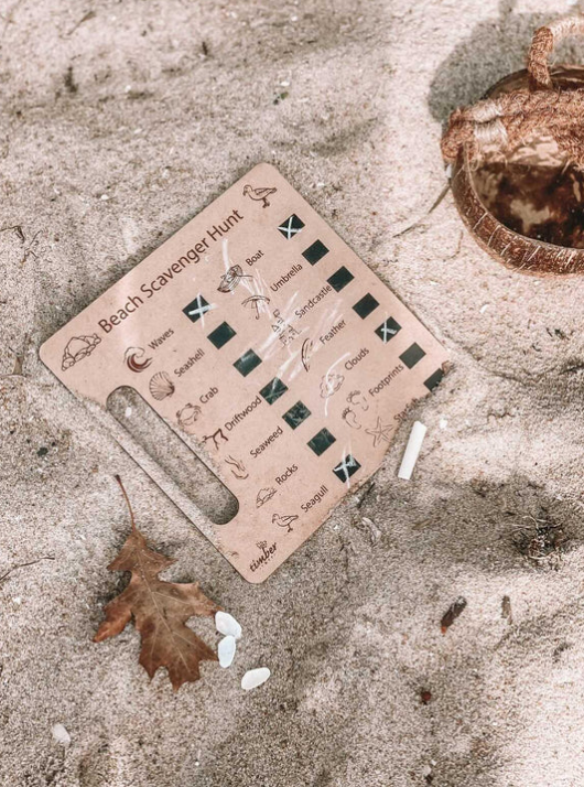 Beach Outdoor Scavenger Hunt Board