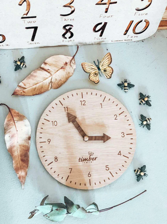 Wood Learning Clock